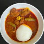 Palm Soup with Rice Balls